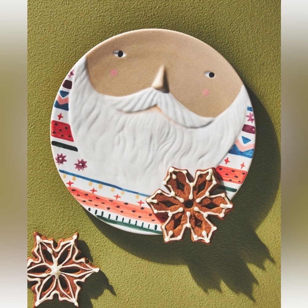 Anthropologie Tikkou Santa Plate